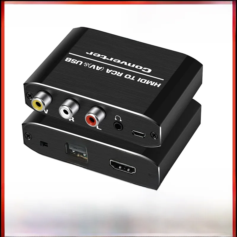 Navceker Konwerter HDMI na RCA AV/CVSB L/R Video Box HD 1080P 1920*1080 60Hz HDMI2AV Obsługa NTSC PAL Wyjście HDMIToAV — zdjęcie produktu 7