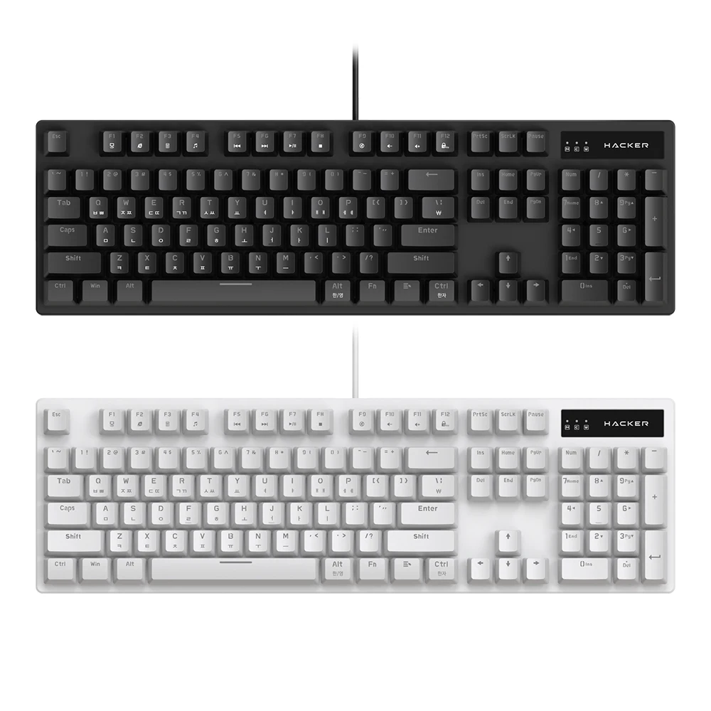 ABKO K560 Axis Exchange (Ive) moving LED Mechanical Keyboard White