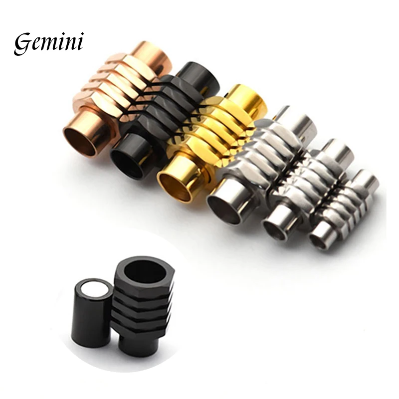 10pcs 3/4/5/6/8mm Hexagonal Shape Stainless Steel Magnetic Clasps Cylinder Fastener Bracelet Buckle Jewelry Making Accessories