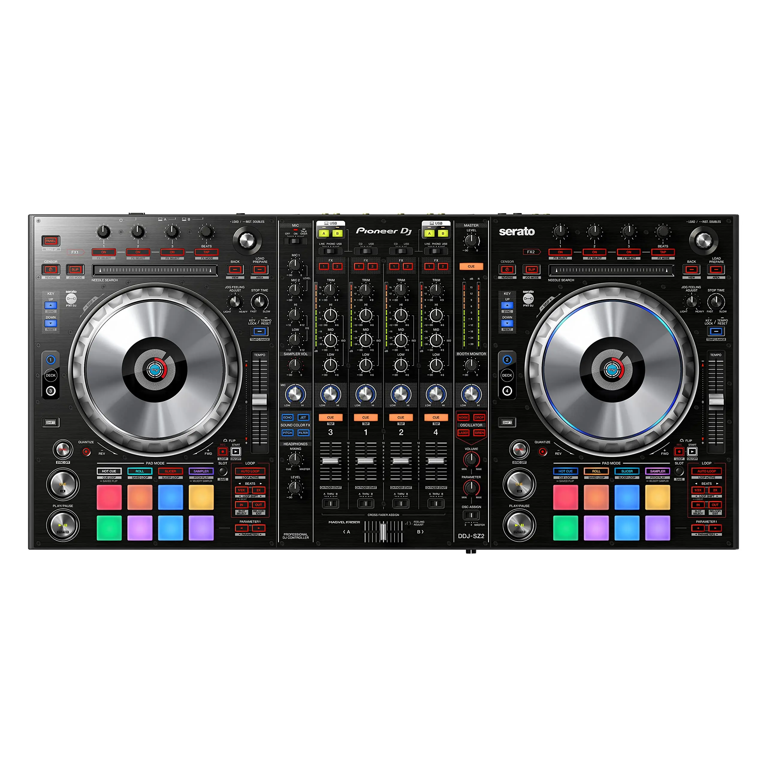 عرض خصم 100% على جهاز التحكم DJ الاحترافي Pioneer DDJ-SZ2 Serato 4-Kanal