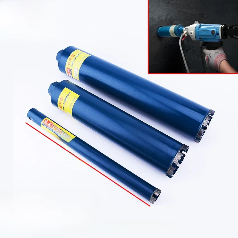Średnica 20 27 32 40 51 56 63 71 76mm diamentowe wiertło koronowe. 51x370mm suche wiertło diamentowe. Wiertło do betonu 20-76mm z wodą — zdjęcie 2