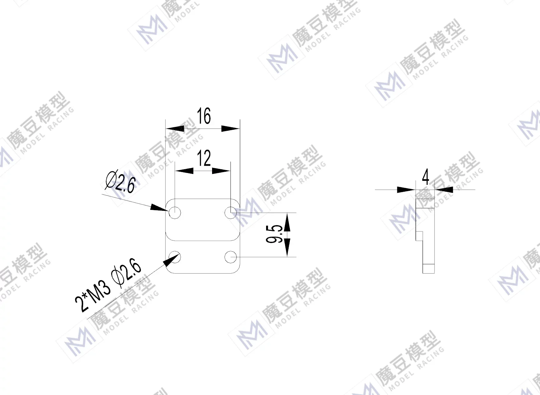 1/14 RC Truck Metall-Aufhängungsachsenadapter MD ZJ-0002 für 1/14 Tamiya Traktor-LKW-Modellspielzeug oder DIY-Modifikationsteile – Detail 5