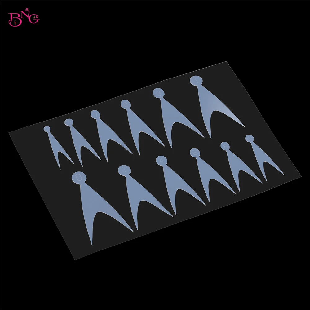 24pcs Dual Forms French Tip Nail Stickers Reusable Silicone Pad Nail Form Sticker French Mold Stickers for Builder Gel Manicure