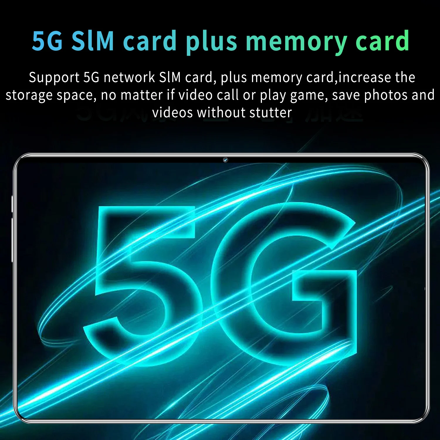 Tablet Android 2024 5G, Tablet baru RAM 16GB ROM 1TB 16MP 32MP 12.0 mAh 10Core WIFI jaringan Bluetooth Tablet 8800