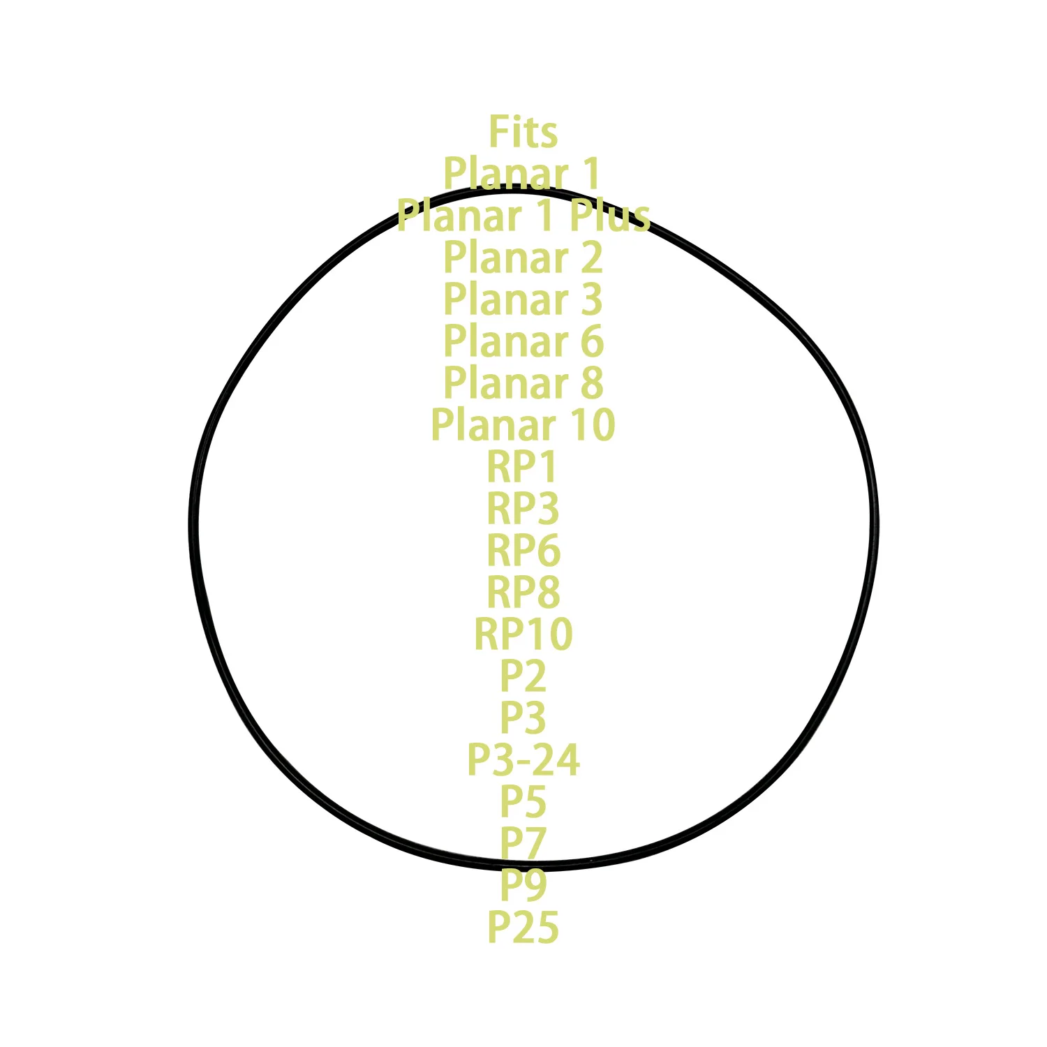 Silicone Drive Belt Fits Rega Planar 1 Plus 2 25 3-24 3-2000 3 5 6 7 8 10 , RP 1 3 6 8 10 , P2 P3 P3-24 P5 P7 P9 P25 MOTH ALAMO