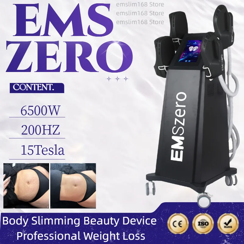 EMS Body Sculpt Machine RF Scolpire Stimolazione muscolare Bruciare i grassi 6500W Attrezzatura dimagrante per la perdita di peso MYOslim HI-EMT EMSzero