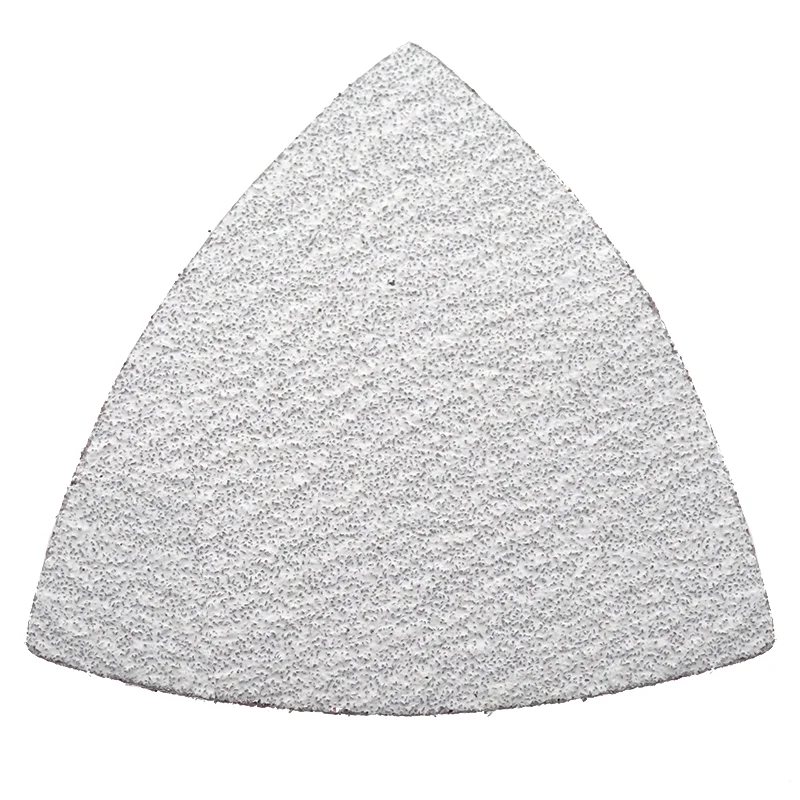 90x90x90mm segitiga Hook & Loop kering amplas 60-90 1000 Grit segitiga amplas