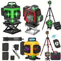 16 Lines 4D Laser Level green line SelfLeveling 360 Horizontal & Vertical power Laser level Professional Construction Tools