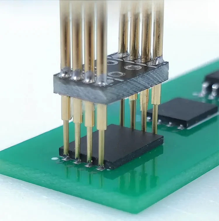 Sonda testowa do spalania Pogo Pin 1.27 Chip SOP WSON SOIC VSOP SPI FLASH 8P z kablem 30 cm — zdjęcie 2