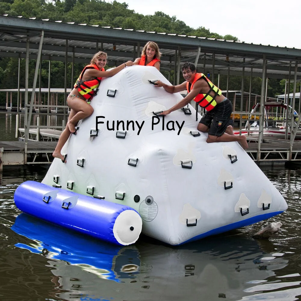 inflatable water iceberg,inflatable water float clibming iceberg Floating Platform Mountain With Free Air Pump