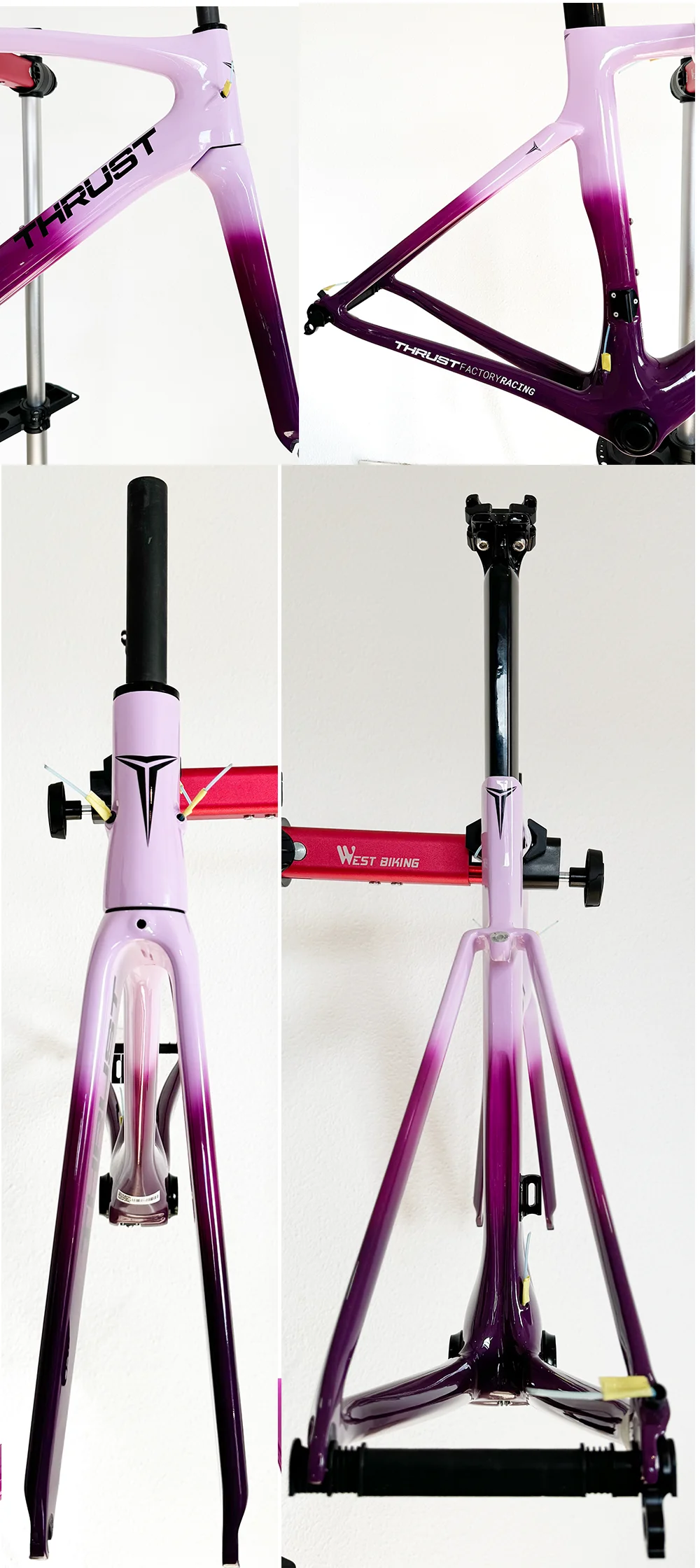 ship from spain THRUST T1000 Carbon Road Bike Carbon Fiber Frame Bicycle 700C Wheel Bicycle Accessories Di2 And Mechanical