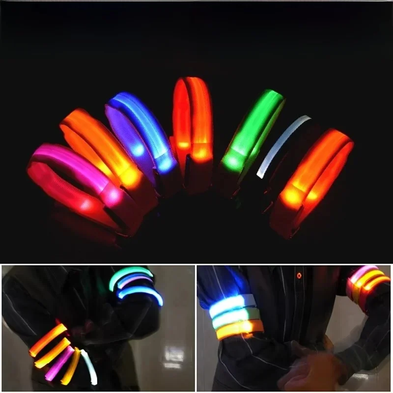 AliExpress Toptrek Outdoor Night Running Armband USB Rechargeable LED Light Sports Safety Belt Arm Leg Warning Wristband Cycling Bike Bicycle Light
