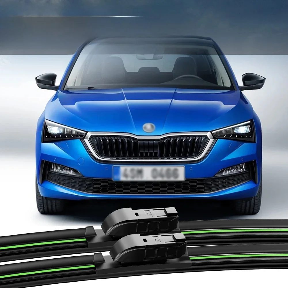 2 sztuk dla Skoda Scala 2018-2023 pióra wycieraczek przedniej szyby 2019 2020 2021 2022 akcesoria do szyb przednich — zdjęcie 2