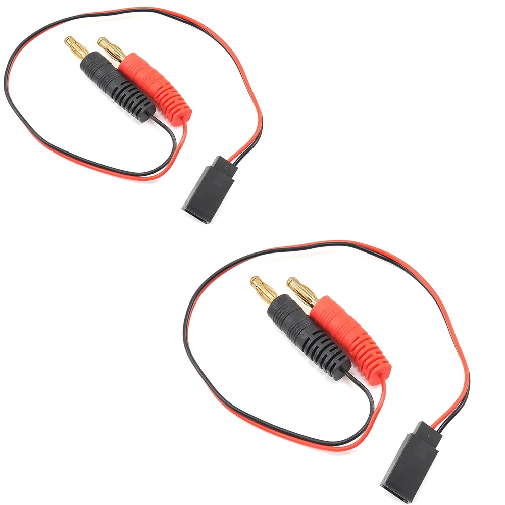 2 pcs RX UNI FUTABA to 4mm banana plug charge lead for RC car and plane charger and battery accessories with 22awg 300mm