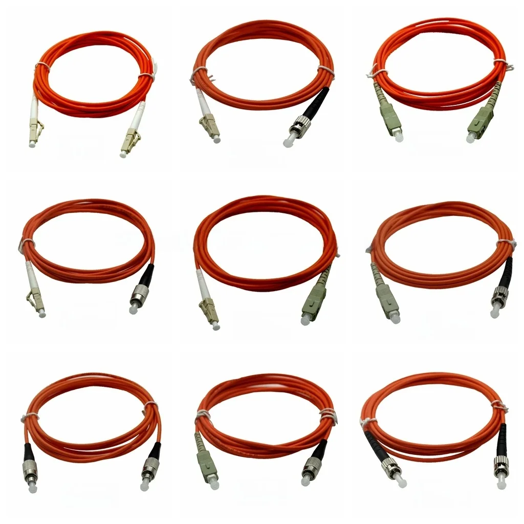 Wielomodowy jednordzeniowy kabel światłowodowy UPC LC do SC FC ST OM3 Krótki kabel światłowodowy 3M 5m 10m 20m 50m Duplex i wielordzeniowy — zdjęcie produktu 7