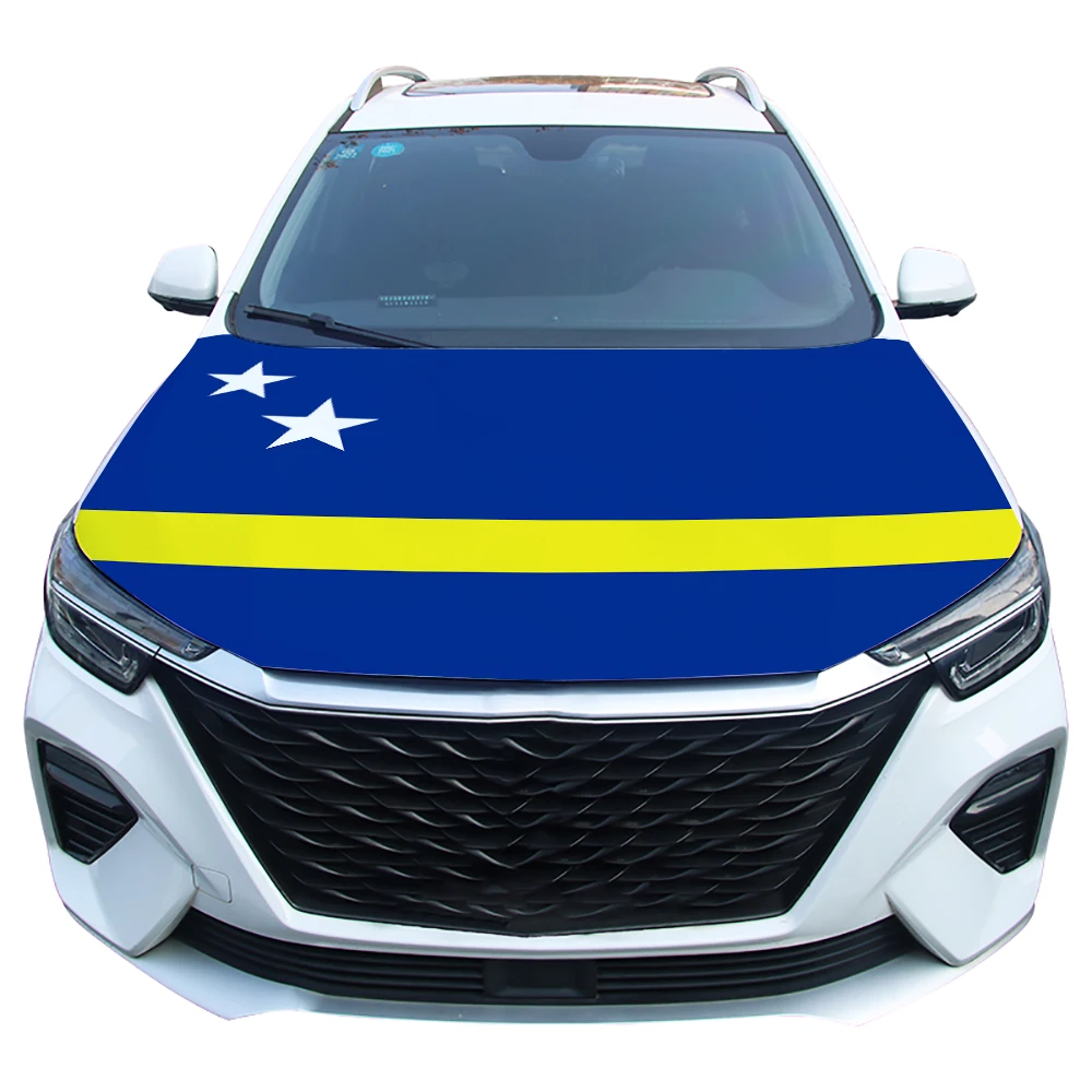 Curaçao Curacao Island Flag Car Engine Hood Cover National Flag For Vehicle Decoration