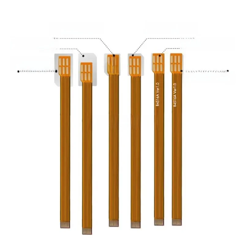 Rozszerzenia karty SIM konwerter do 3FF micro 2FF standardowe 4FF karta nano SIM miękki Flex FPC przedłużacz do przewodów 126mm adapter konwerter — zdjęcie 2