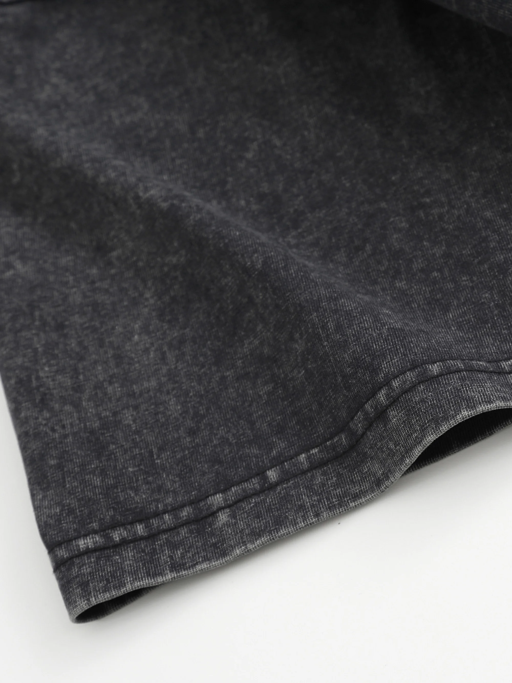 تي شيرت رجالي INSTANT HUMAN مطبوع أسود بأكمام قصيرة ورقبة مستديرة فضفاض صيفي 100% قطن حمض مغسول بلمسة نهائية لعيد الميلاد