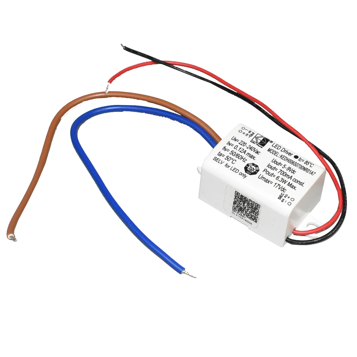 Controlador de lámpara de corriente constante de 700mA, 2V-4V 5V-9V, Mini convertidor de AC-DC de potencia de luz de 300mA, transformador pequeño