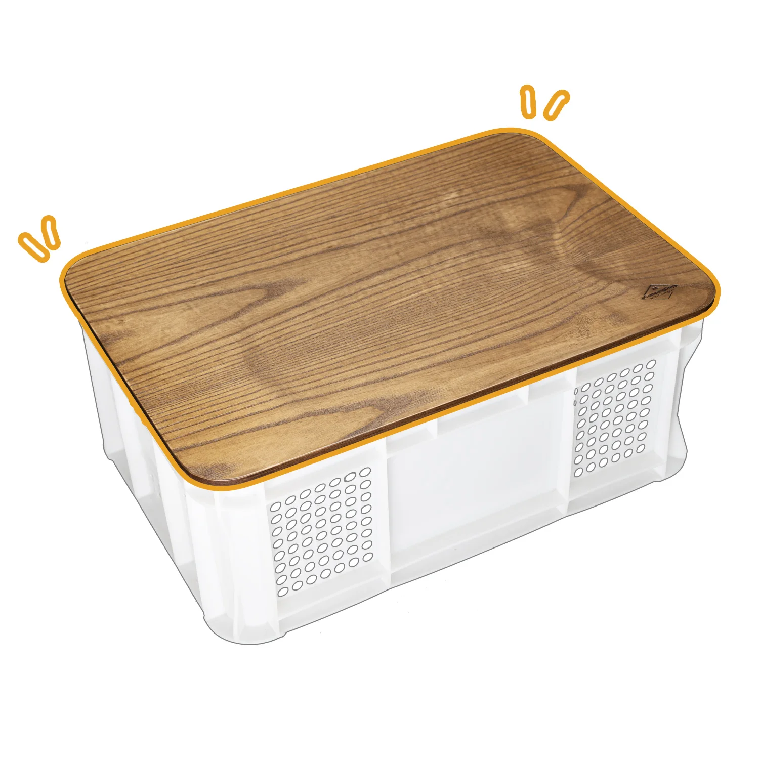 [Camping Day] High-end wood top for milk box _ Ash (large)