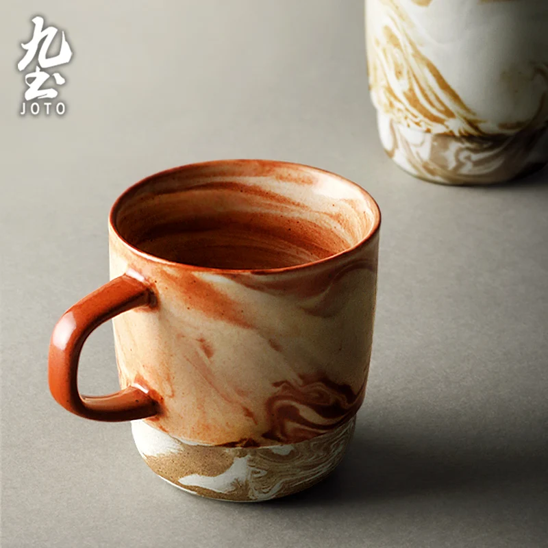 

JOTO Perfect Unique and Artistic Design Handmade Creative Twisted Pattern Coffee Cup CFR0097