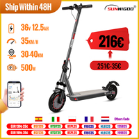 SUNNIGOO N7MAX Electric Scooter 500W Motor 36v12.5ah 35KM/H Max Speed 35KM Long Range 10 Inch with Shock Absorption APP Escooter