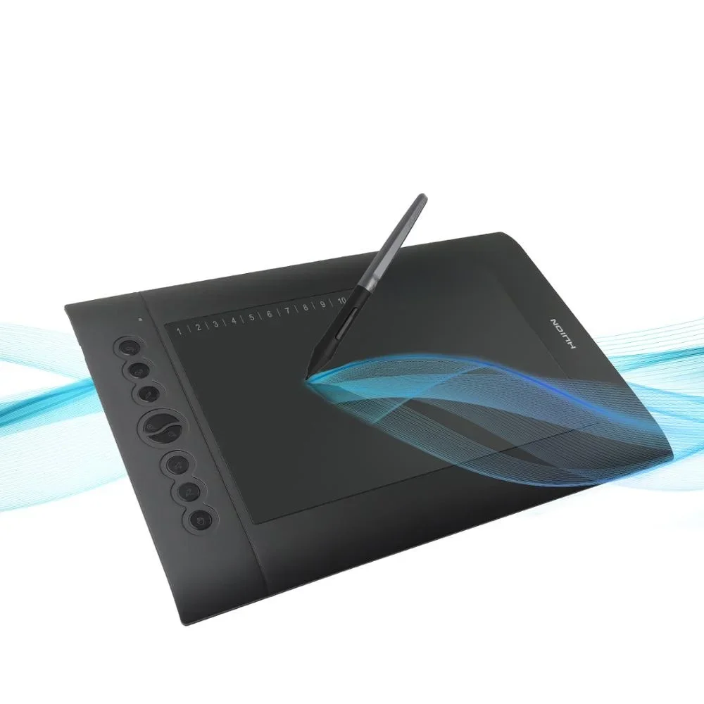 HUION H610 Pro V2 Tablet graficzny do rysowania z systemem Android funkcja przechyłu bez baterii rysik 8192 długopis z 8 Express Ke — zdjęcie 2