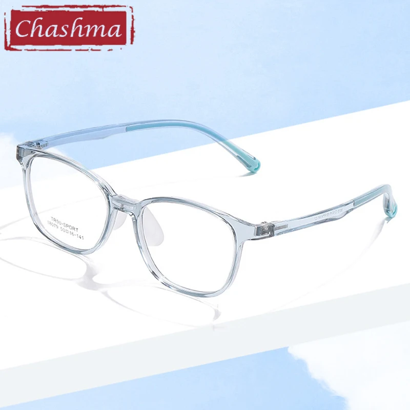 

Chashma Prescription Glasses TR90 Teen Retro Style Spectacles for Recipe Eyewear Anti Blue Block Myopia Men Eyeglasses Frames