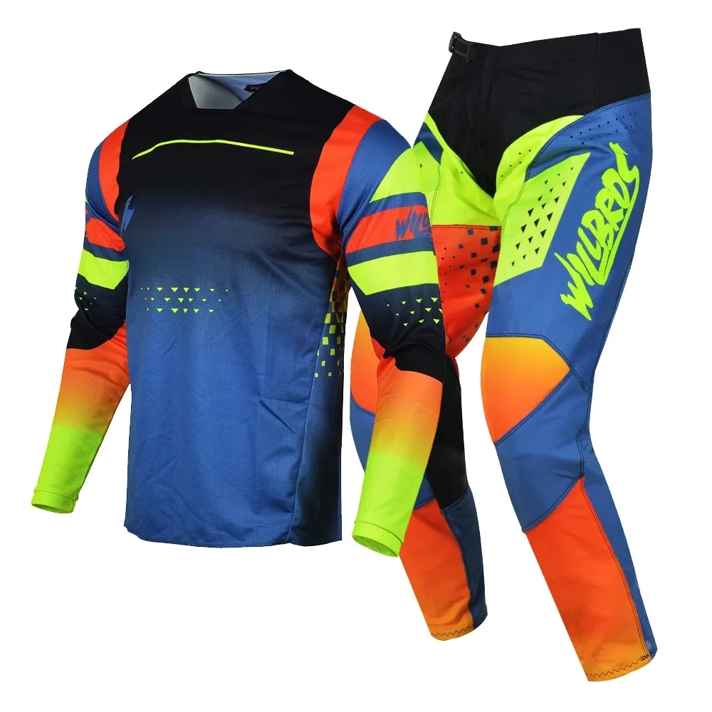 AliExpress WILLBROS Willbros Motocross MX Jersey and Pants Combo Navy Dirt Bike Offroad Enduro MTB BMX Motorcycle Bicycle Racing Kit