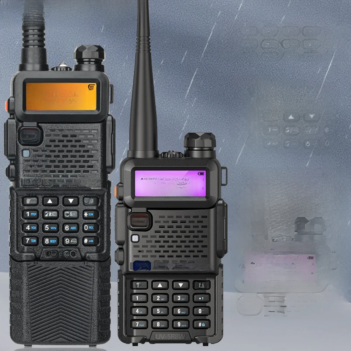 Baofeng Walkie Talkie UV 5R 5W 8W Dual Band Ham Rádio Em Dois Sentidos Vhf Uhf Rádio FM Handheld