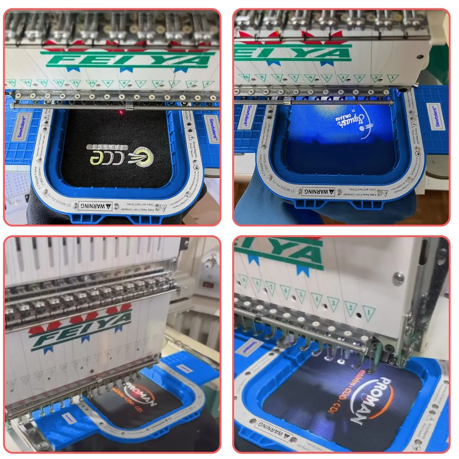 Embroidery Hoops for HIGHLAND 1501 Breeze HM/E-1501C CT1501 CX1504 Machines Strong Magnetic, Mighty Hoop Frame, Embroidery Hoops