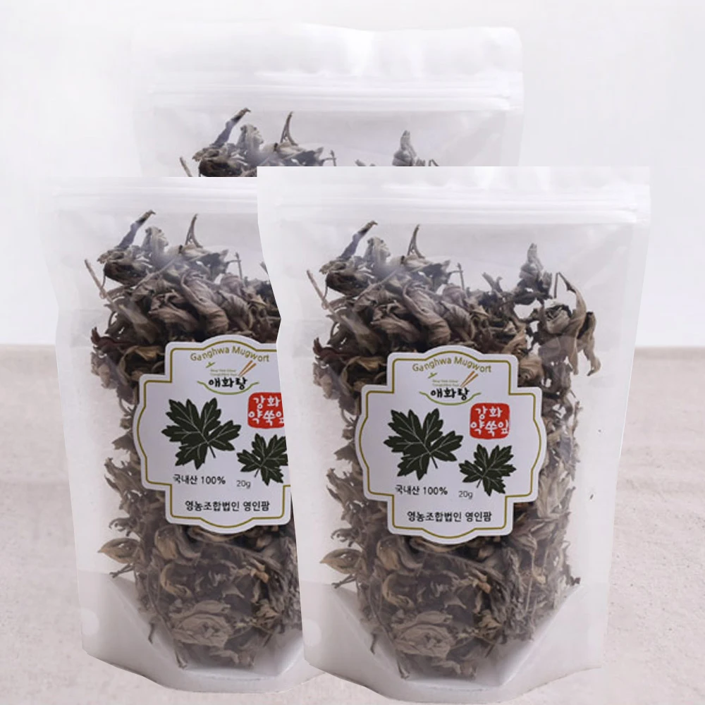 Domestic 3-year-aged Ganghwa-gun Mugwort 20gx3p. Dried Lion's Foot Artemisia leaf