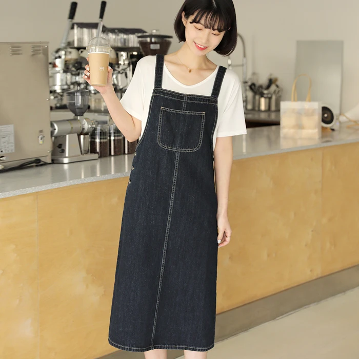 Pocket denim suspenders dress free fast shipping