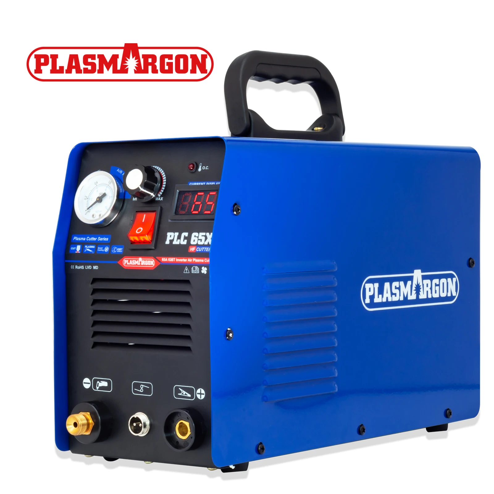 65Amp IGBT Air Plasma Cutter AG60 TORCH & Portable Digital Plasma Cutting Machine 18mm PLC65 NEW