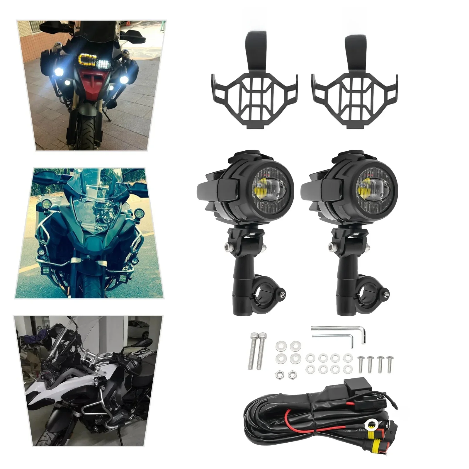 2 stuks motorfiets mistlampen |   LED-spots Mistlamp Extra koplampen Running Lights voor BMW R1200GS F800GS F700GS F650FS - afbeelding 2