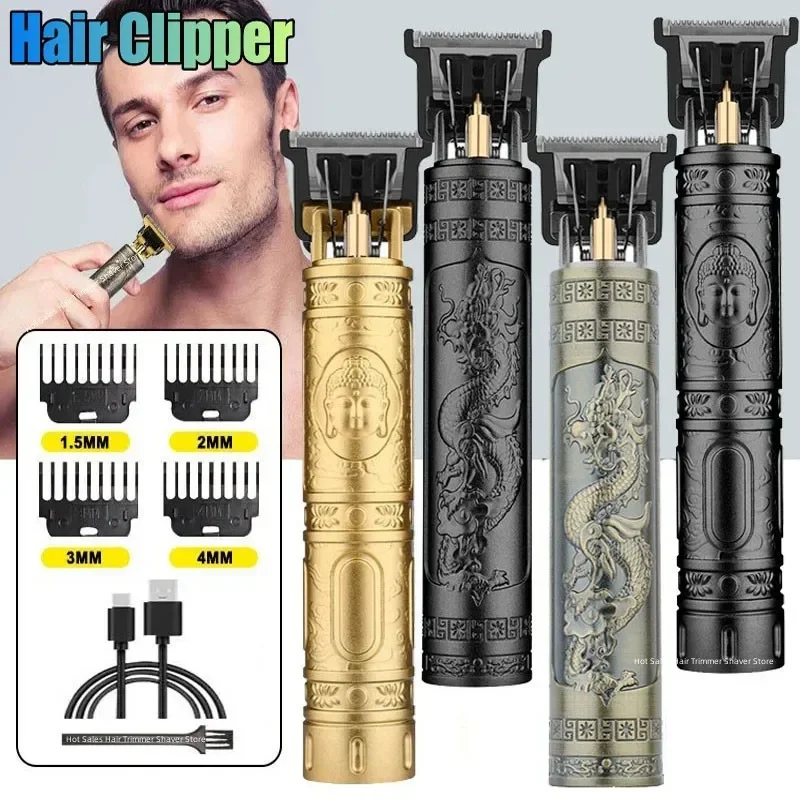 Vintage T9 Wholesale Hair Clipper Professional Beard Shaver Trimmer Electric Hair Trimmer Haircut Machine Hair Cutting Machine