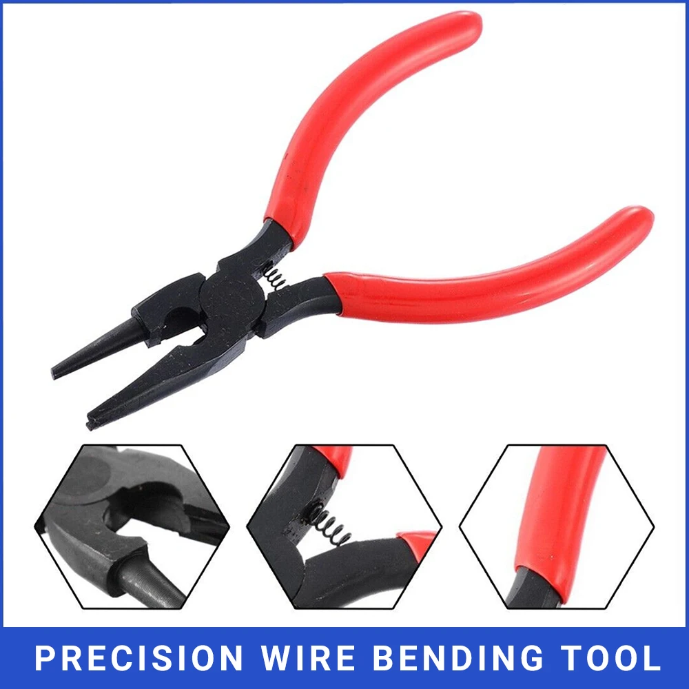 Handy Wire Bending Tool Round Concave Pliers for DIY Crafts and Jewelry Making