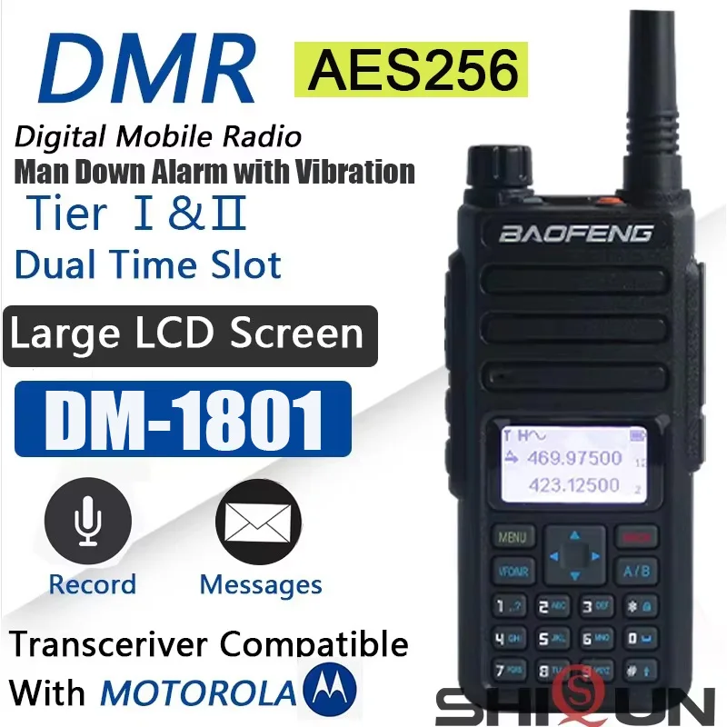Baofeng DR-1801UV AES256 暗号化長距離 DMR デジタル/アナログ