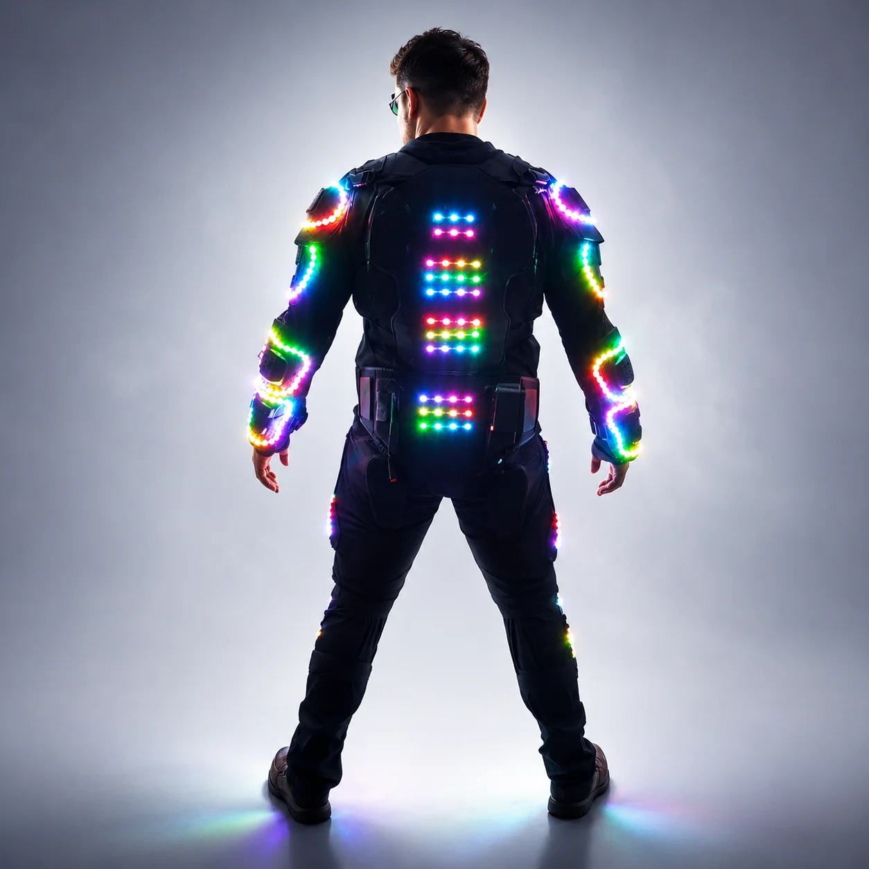 Future LED Robot Dance Armor RGB Laser Suit Festival Celebration Prom Party Music Show Cost Dancer Show Club Dress