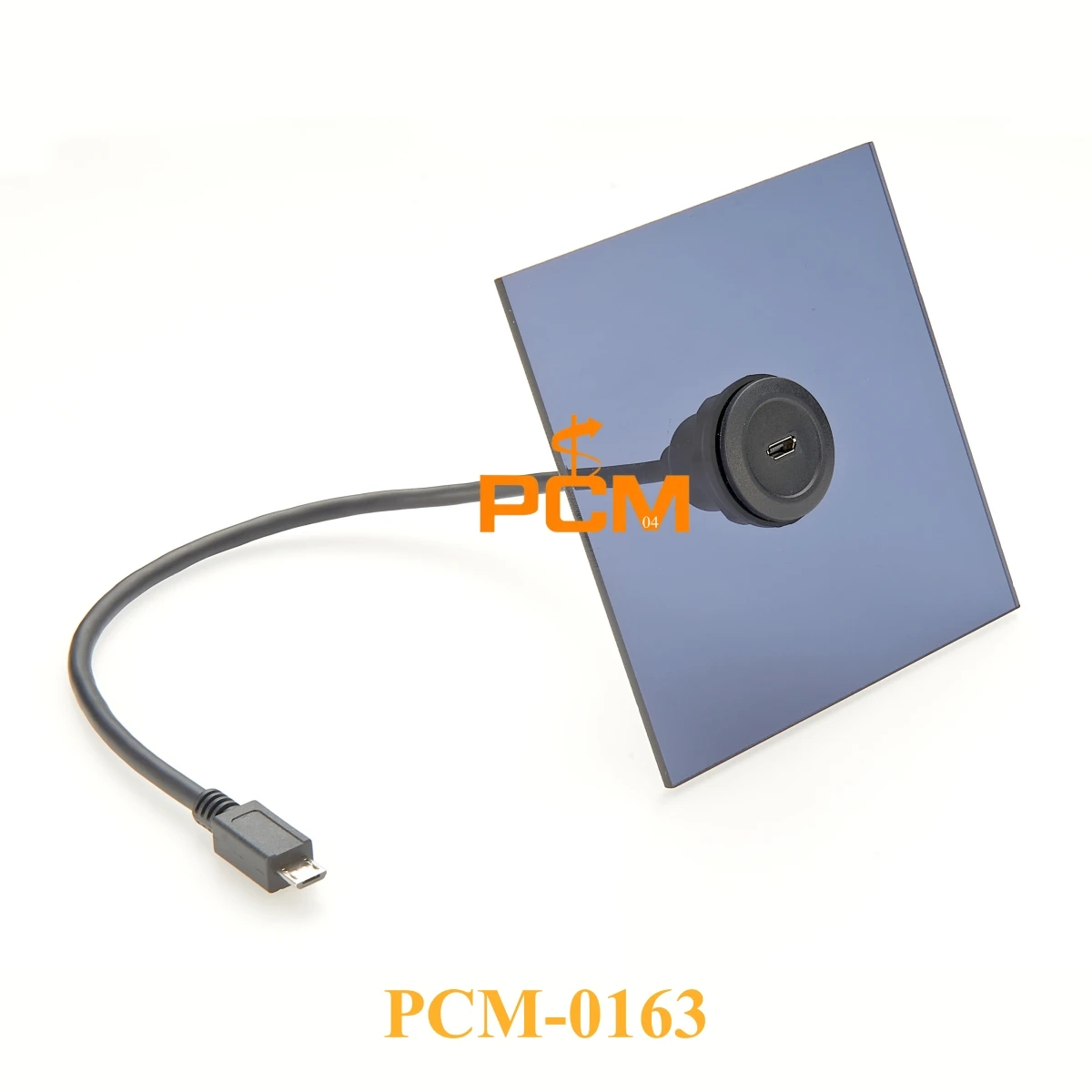 22mm Micro USB extension Cable Micro-USB Male to Female round Panel Mount cable Sync Charging and Transferring