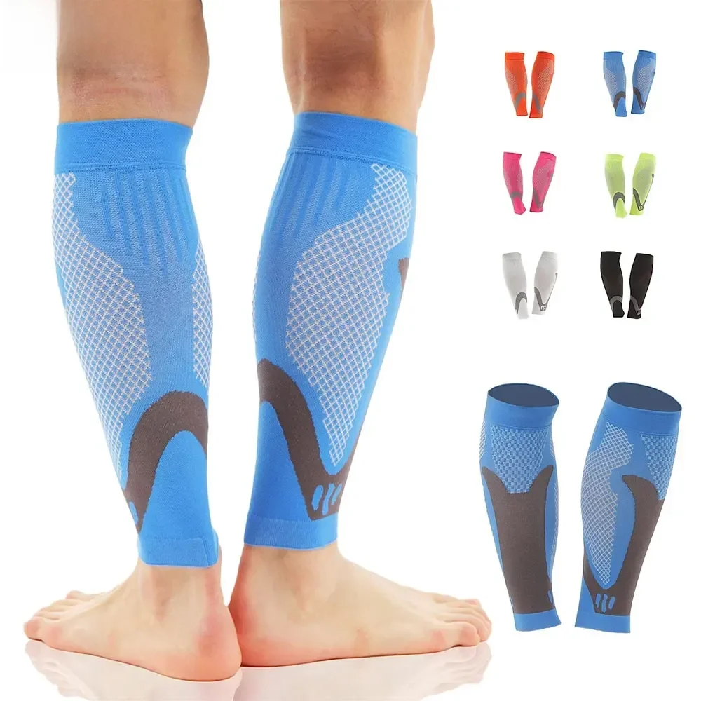 Manchons de compression du mollet, support d'épissure du tibia pour instituts de crampe des jambes, varices, basket-ball, voyage, course, sport, travail, 1 paire