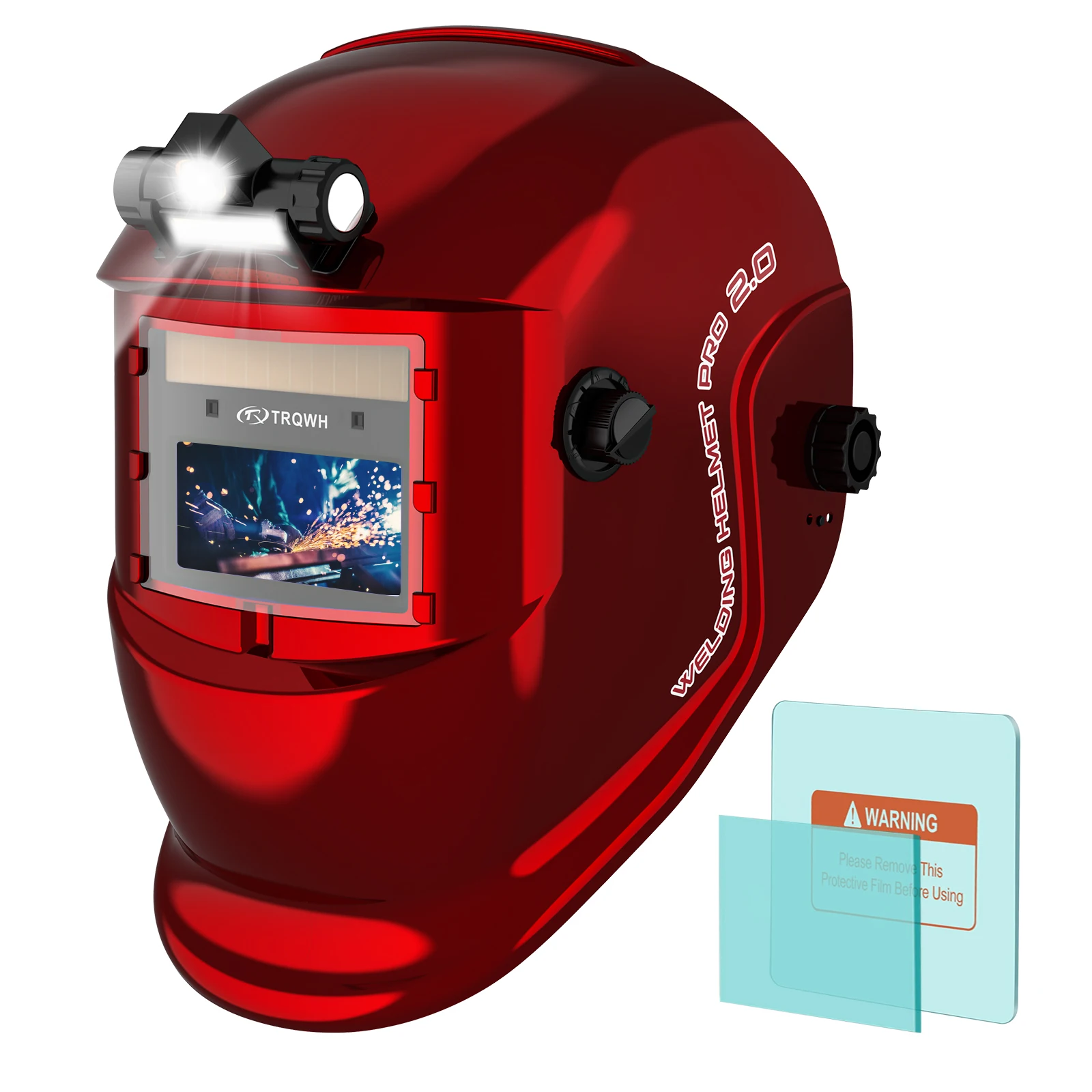 

Welding Helmet Auto Darkening True Color Welder Mask Wide Shade 9-13 Welder Helmet with Grinding Cut for MIG TIG ARC