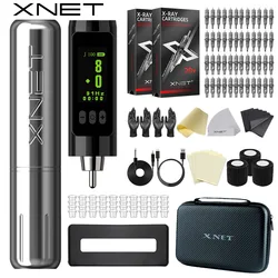 Xnet Bacio Wireless Tattoo Machine Tattoo Rotary Pen RCA Battery 3.5mm Stroke Lip Scalp Tattoo Art Semi-Permanent For Bodybeauty
