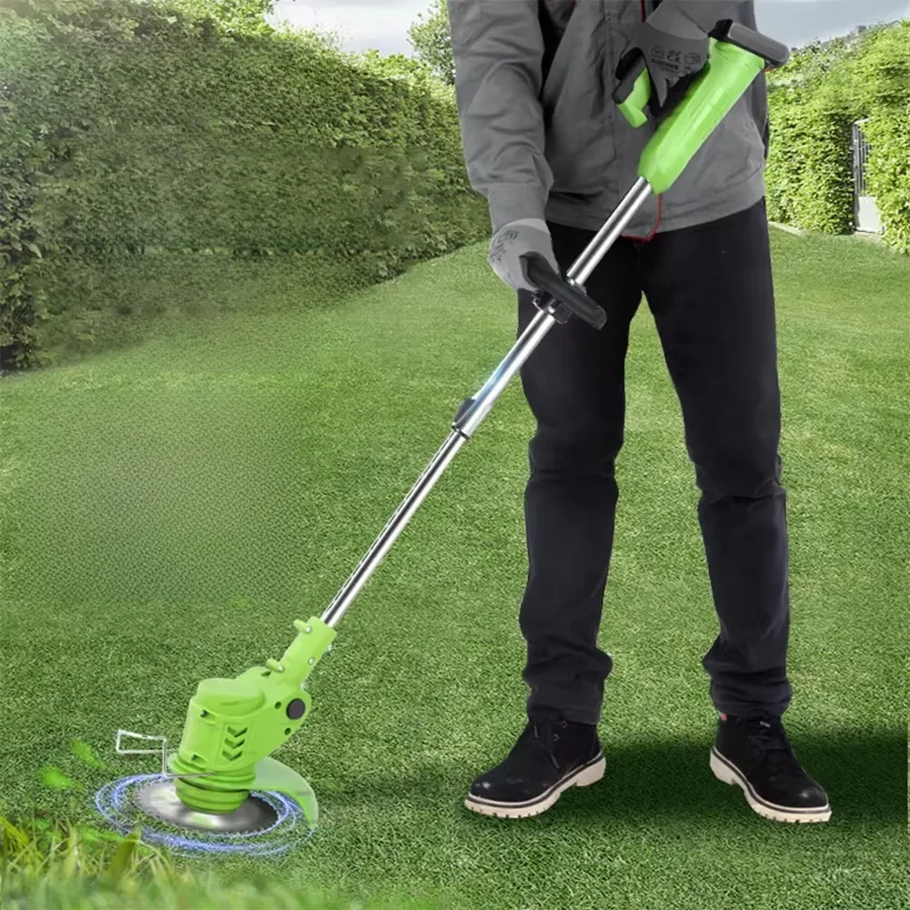 Small Weed Whacker Lithium Battery Rechargeable Weed Whacker Multifunction Hoeing Mower Portable Garden Mower Home Weeder
