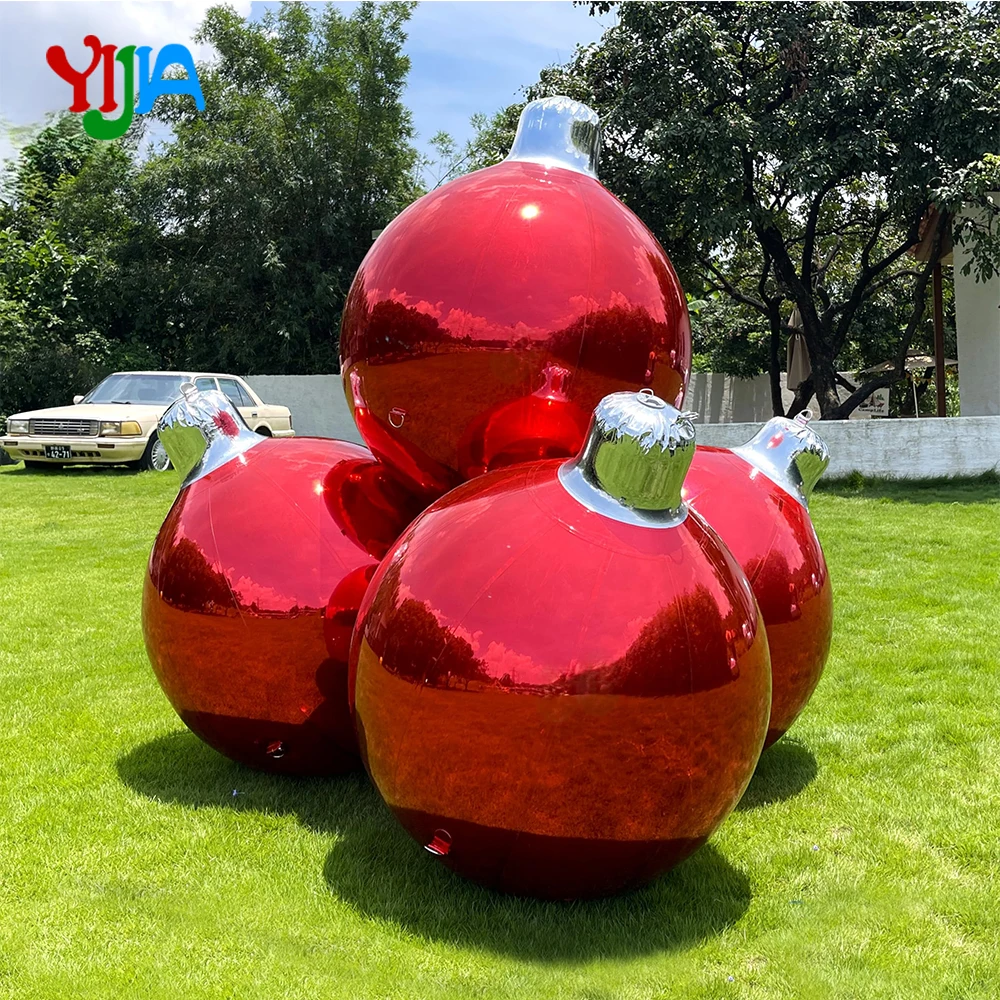 

Надувной зеркальный шар, надувные рождественские шары, большие блестящие шары с насосом, многоразовый большой рождественский шар из ПВХ для вечеринки