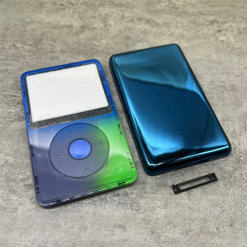Kolorowa niebieska przednia płyta czołowa niebieska kolorowa obudowa obudowa tylna przycisk na środku koła do iPoda 5th Gen Video 30GB 60GB 80GB — zdjęcie 2