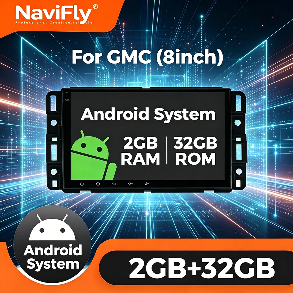 

NaviFly 8-inch Android Car Radio Multimedia Video Player For Chevrolet Silverado Impala GMC Yukon Acadia Sierra Navigation GPS