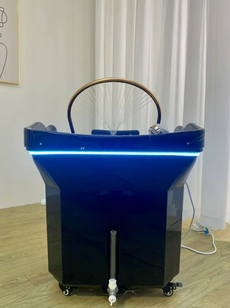 Dampfkopf-Spa-Ausrüstung mit Wasserzirkulation und LED-Licht, tragbarer eingebauter Wassertank 60 Liter, geeignet für Spa-Schönheitssalon