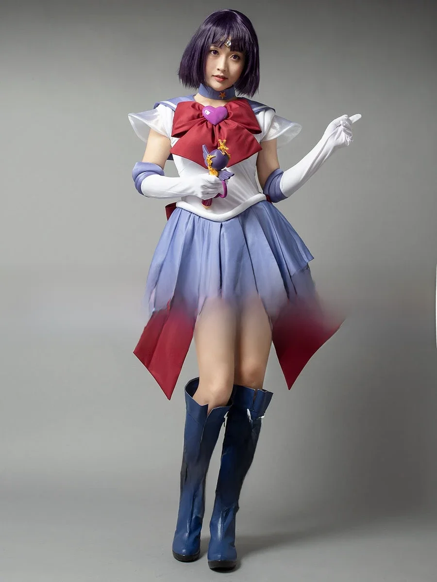 Kostium Cosplay Anime Sailor Super S Sailor Saturn Tomoe Hotaru dla Kobiet Dorosłych — zdjęcie 2