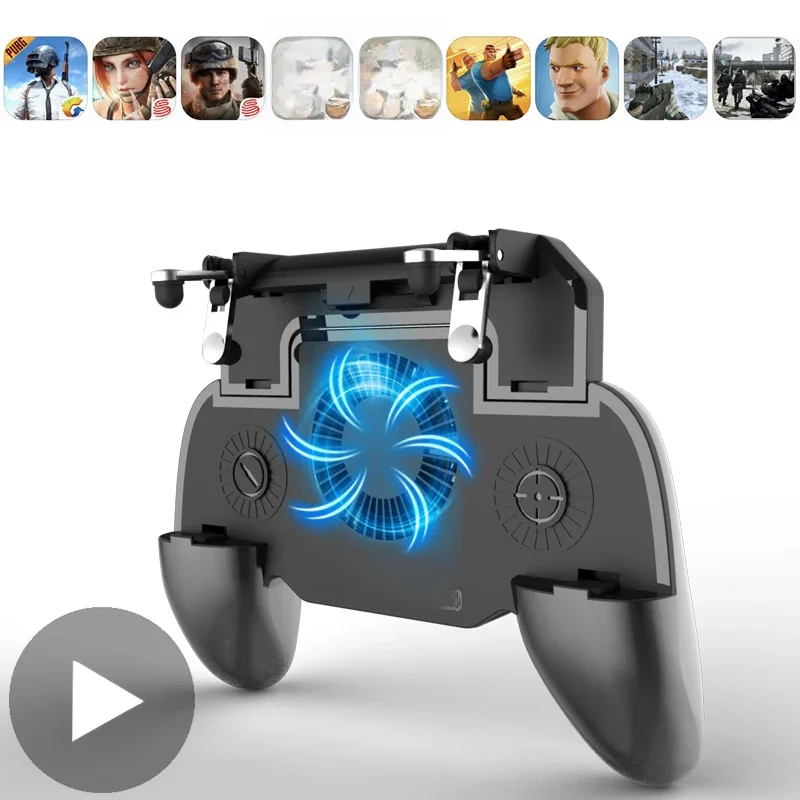 Gaming l1 r1 controle joystick para android iphone telefone gamepad pubg controlador móvel gatilho